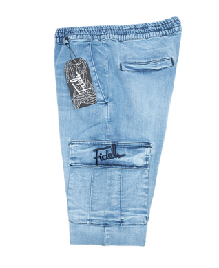 Fidels Jeans Light Blue/Black