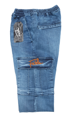 Fidels Jeans Washed Blue/Orange